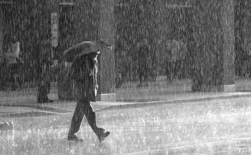 Regen in Rom